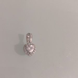 Crystal  silver pendant